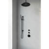 Brauer Thermostatisch Inbouwdoucheset Brauer Black 30cm Hoofddouche Plafondarm Staafhanddouche op Glijstang Mat Zwart