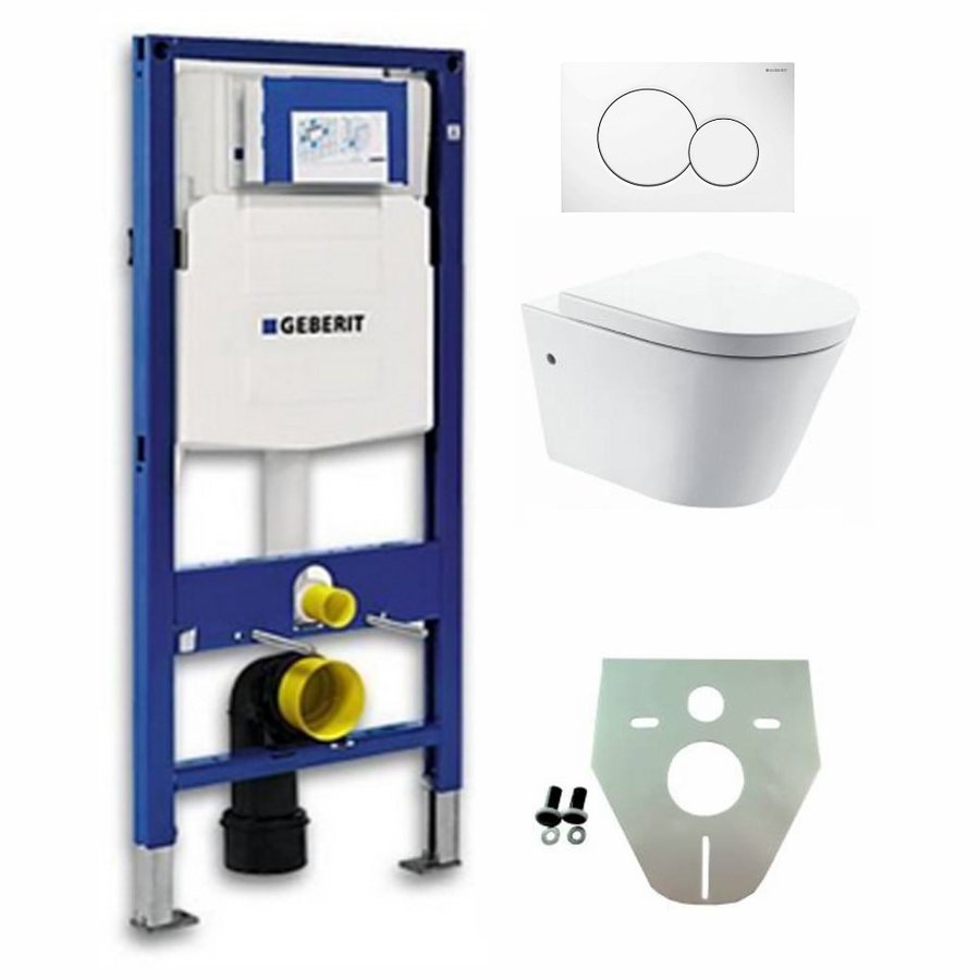 Geberit UP 320 Flow Rim wc+zitt.+ Sigma 1 wit