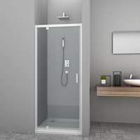 Douchedeur Allibert Happy 80x185 cm 4mm Helder Glas Wit