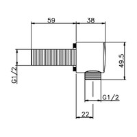 Regendoucheset Inbouw Salenzi Giro Gepoedercoat Messing Mat Zwart