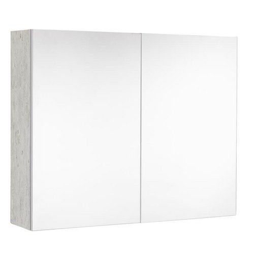 Spiegelkast Allibert Look Stopcontact VDE 80x65x18 cm Licht Beton 