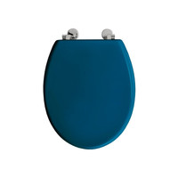 Toiletzitting Allibert Bolivia Geperst Hout 36,2x5,2x45 cm Glanzend Blauw