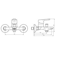 Badmengkraan Schutte Vico Chroom