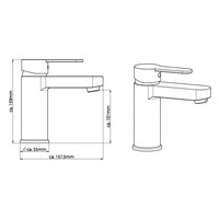 Wastafel Mengkraan Schutte Elephant Chroom