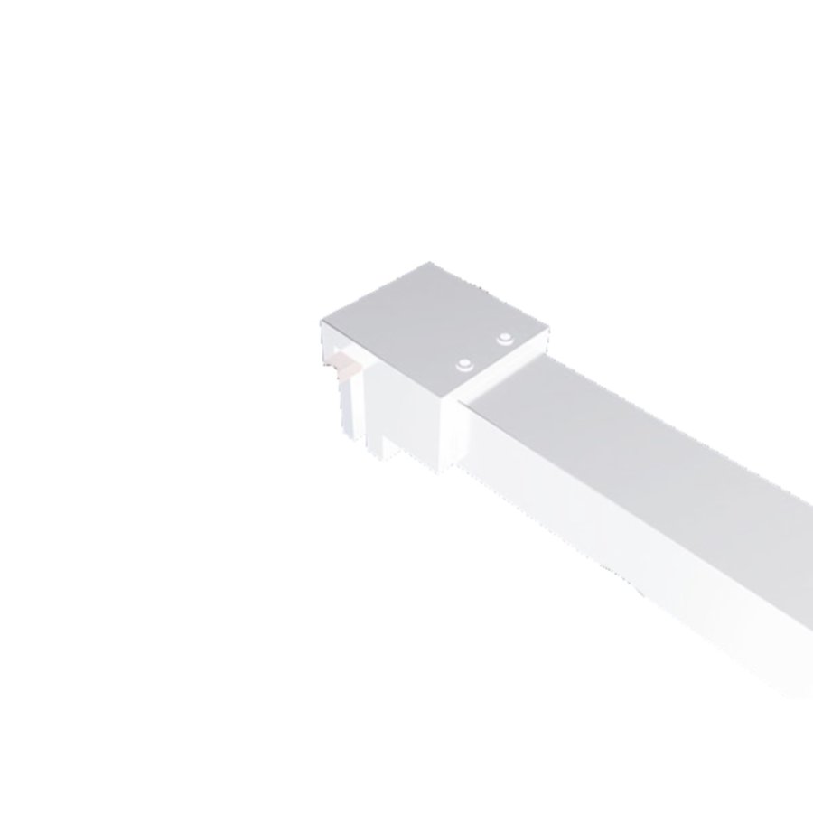 AQS Inloopdouche Pro Line Helder Glas Mat Wit Profiel en Stabilisatiestang (ALLE MATEN)