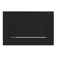 UP320 Toiletset 35 Civita Black Rimless Sigma 30 Mat Zwart  Drukplaat