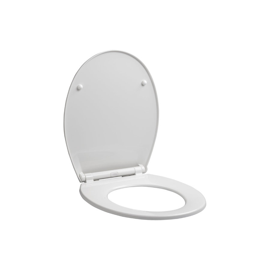 Toiletzitting Allibert Mila Afklikbaar 37,2x5,2x45 cm Soft-Close Kunststof Wit