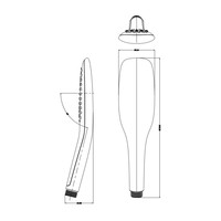 Handdouche Schutte Roma 1 Functie Chroom Wit