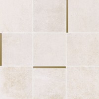 Mozaiek Arcana Avelin Sand 30x30 cm Creme met Goud Detail (Prijs per 1,08 M2)