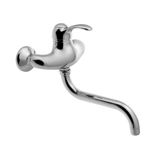 Badmengkraan Sapho Kirké 1-hendel Uitloop Gebogen 20 cm Chroom 