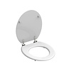 Schütte Toiletzitting Schutte White MDF RVS Scharnieren Wit