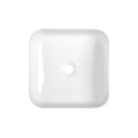 Waskom Opbouw Sapho Prata Vierkant 39.5x14.5 cm Keramiek Wit