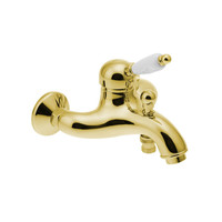Opbouw Badkraan Sapho Kirk� Mengkraan Retro Wit 1-hendel 11.5 cm Goud