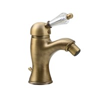 Bidetmengkraan Sapho Kirk� Retro Kristal 1-hendel Gebogen 18.2 cm Brons (incl. clickwaste)