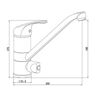 Keukenmengkraan Schutte Ultra Draaibare Uitloop Met Machineaansluiting Chroom