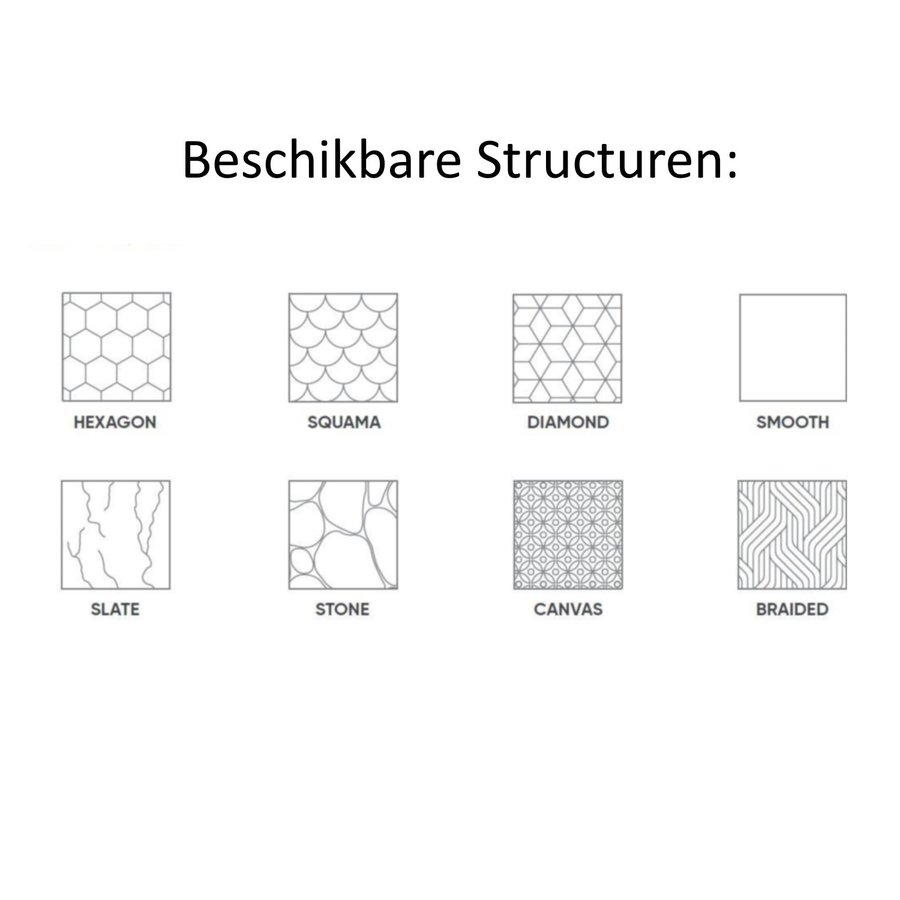 Douchebak Texence Hexagon met Afvoer Hoogwaardig Composiet (alle maten, alle kleuren)