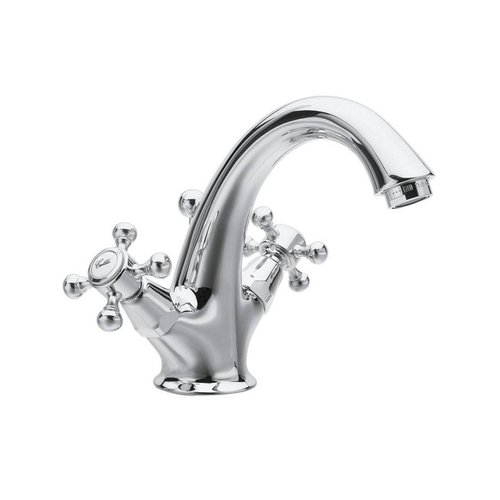 Wastafelmengkraan Sapho Antea 2-knop Uitloop 12 cm Chroom (incl. clickwaste) 