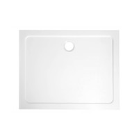 Douchebak Marmer Sapho Aqualine 100x80x3 cm Rechthoek Wit