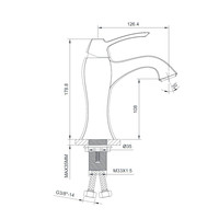 Wastafelmengkraan Sapho Dreamart 1-hendel Uitloop Gebogen 17.8 cm Chroom