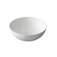 Waskom Sapho Thin Rond 39x14.5 cm Solid Surface Wit