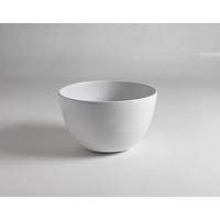 Waskom Sapho Dome Rond 44.5x27 cm Keramiek Wit