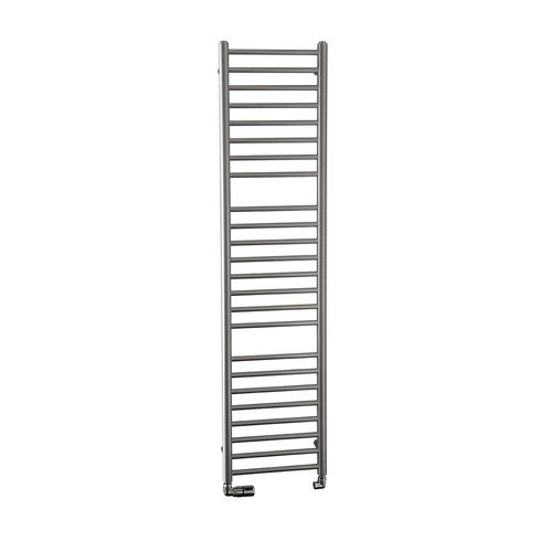 Handdoekradiator Sapho Dina Recht 40x156 cm Metallic Zilver 