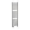 Handdoekradiator Sapho Dina Recht 40x156 cm Metallic Antraciet