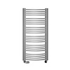 Handdoekradiator Sapho Egeon Gebogen 59.5x81.8 cm Zilver