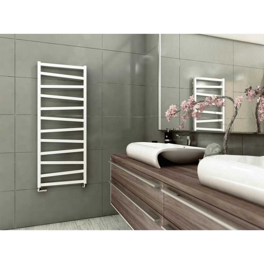 Designradiator Sapho Zig Recht 50x109.6 cm 406W Wit