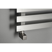 Handdoekradiator Sapho Truva Recht 50x75 cm Geborsteld RVS