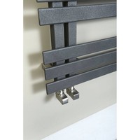 Designradiator Sapho Silvana Recht 50x123.6 cm 561W Antraciet