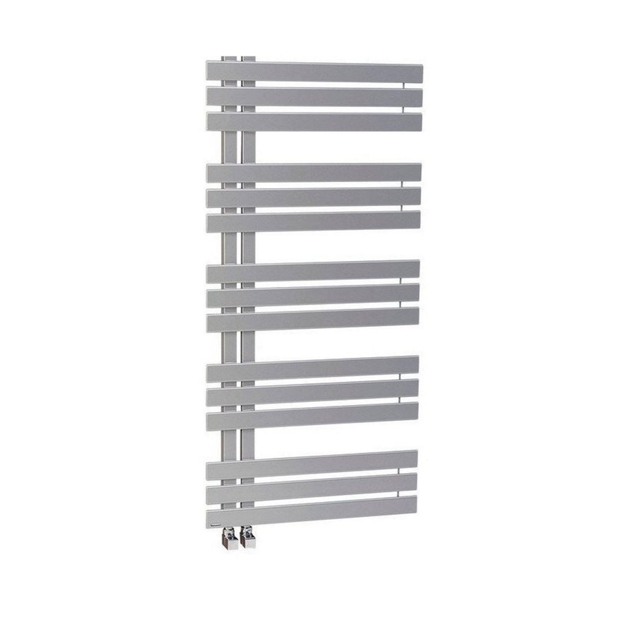 Designradiator Sapho Silvana Recht 50x123.6 cm 561W Zilver