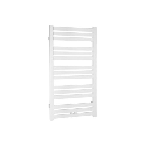 Handdoekradiator Sapho Nevel Recht Middenaansluiting 55.5x158.3 cm 621W Wit 