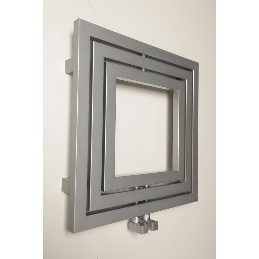 Designradiator Sapho Monopoli 60x60 cm 312W Zilver