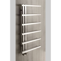 Designradiator Sapho Sierra Recht 50x100 cm 213W Geborsteld RVS