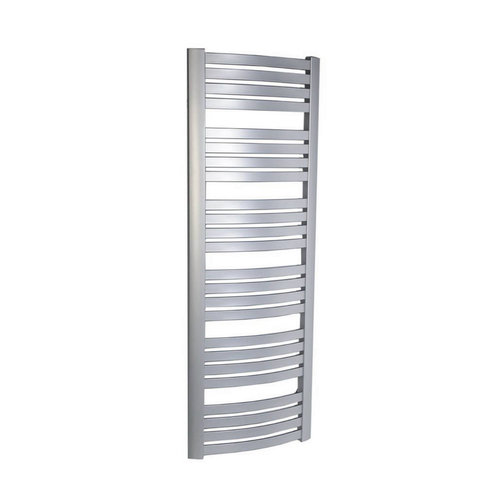 Handdoekradiator Sapho Sidi Gebogen 59.5x166.7 cm 849W Zilver 