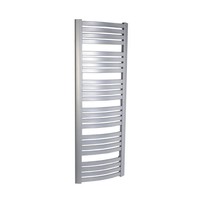 Handdoekradiator Sapho Sidi Gebogen 59.5x166.7 cm 849W Zilver