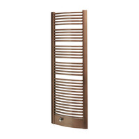 Handdoekradiator Sapho Egeus Gebogen 59.5x174.2 cm 1031W Brons