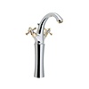 Sapho Wastafelmengkraan Sapho Antea 2-knop Gebogen Hoog 30 cm Chroom / Goud (incl. pop-up waste)