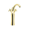 Sapho Wastafelmengkraan Sapho Antea 2-knop Gebogen Hoog 30 cm Goud (incl. pop-up waste)