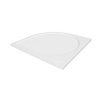 Douchebak Marmer Sapho Arca 90x90x3 cm Kwartrond Wit