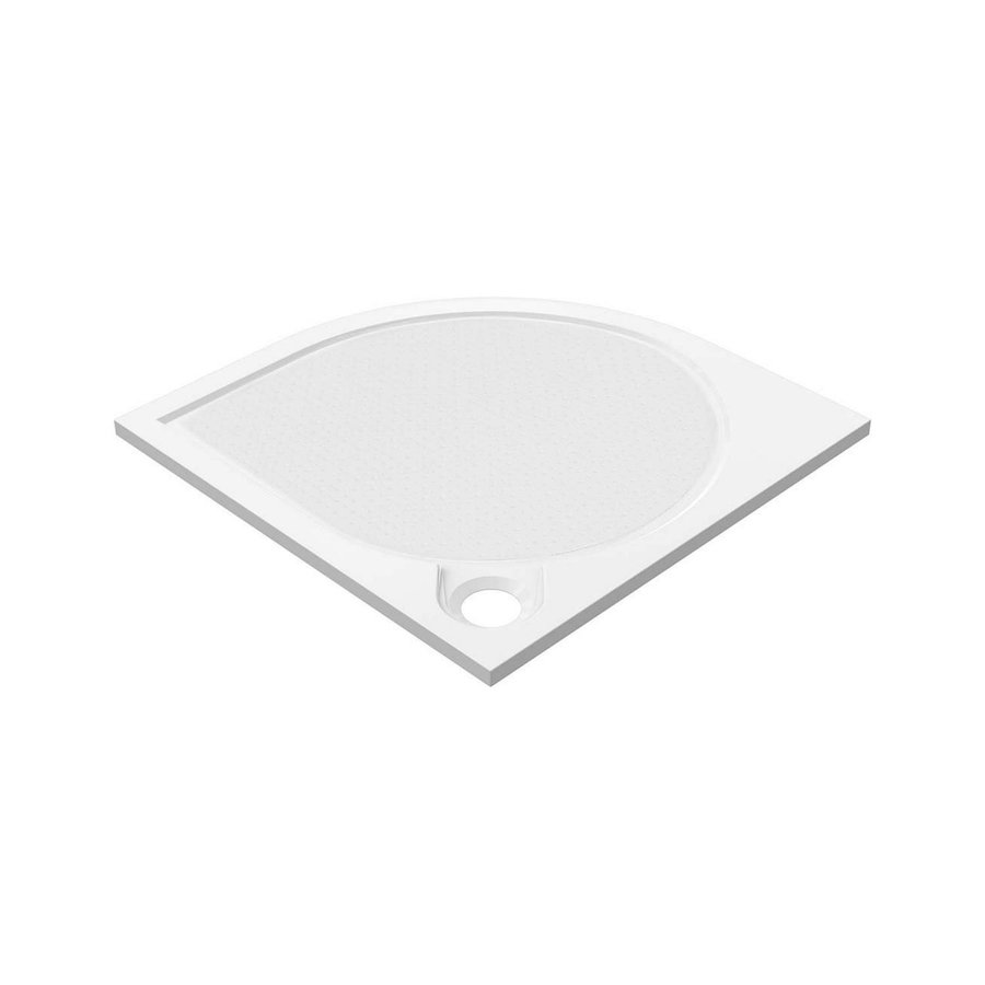 Douchebak Marmer Sapho Arca 90x90x3 cm Kwartrond Wit