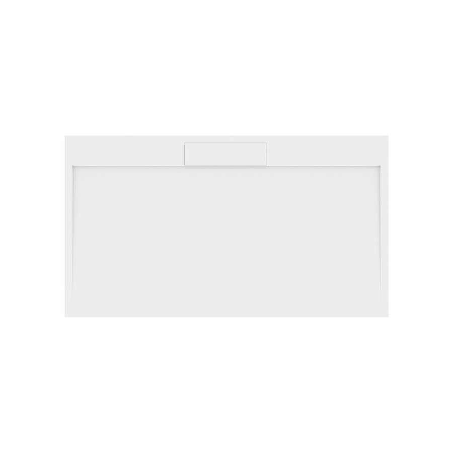 Douchebak Marmer Sapho Irena 140x80x3.5 cm Rechthoek Wit