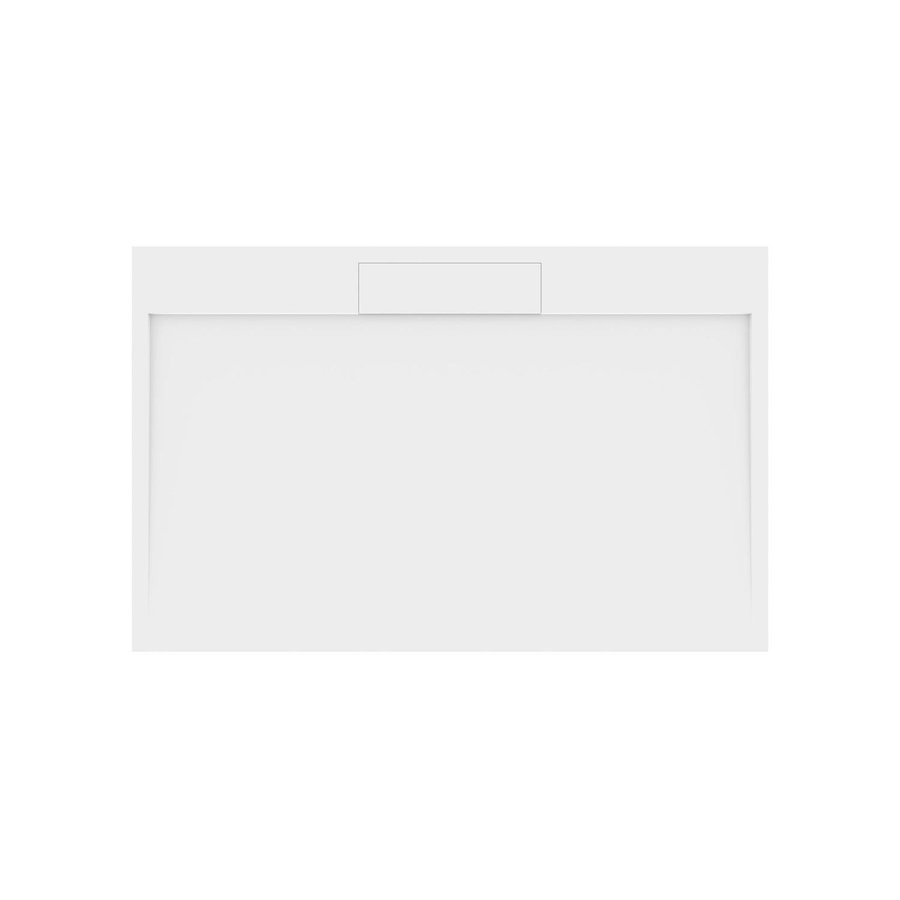 Douchebak Marmer Sapho Irena 140x90x3.5 cm Rechthoek Wit