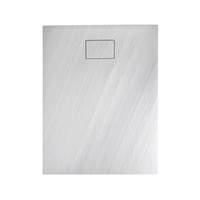 Douchebak Marmer Sapho Acora 100x80x3.5 cm Rechthoek Steen Wit