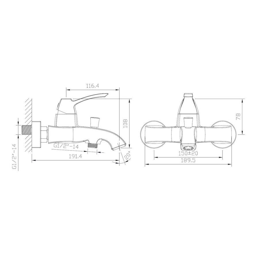 Opbouw Badkraan Sapho Dreamart Mengkraan 1-hendel 19.1 cm Chroom