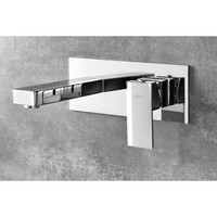 Wastafelmengkraan Inbouw Sapho Latus 1-hendel Uitloop Recht 16.5 cm Chroom