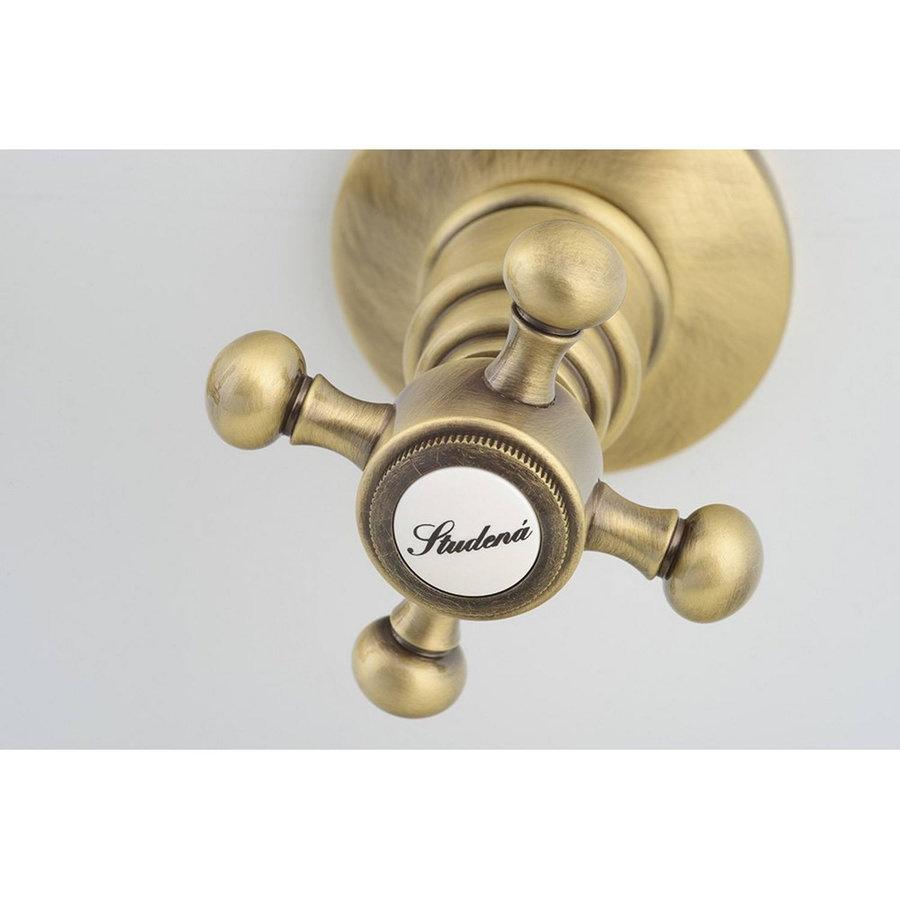 Douchekraan Inbouw Sapho Antea Mengkraan Afbouwdeel 2-weg Brons