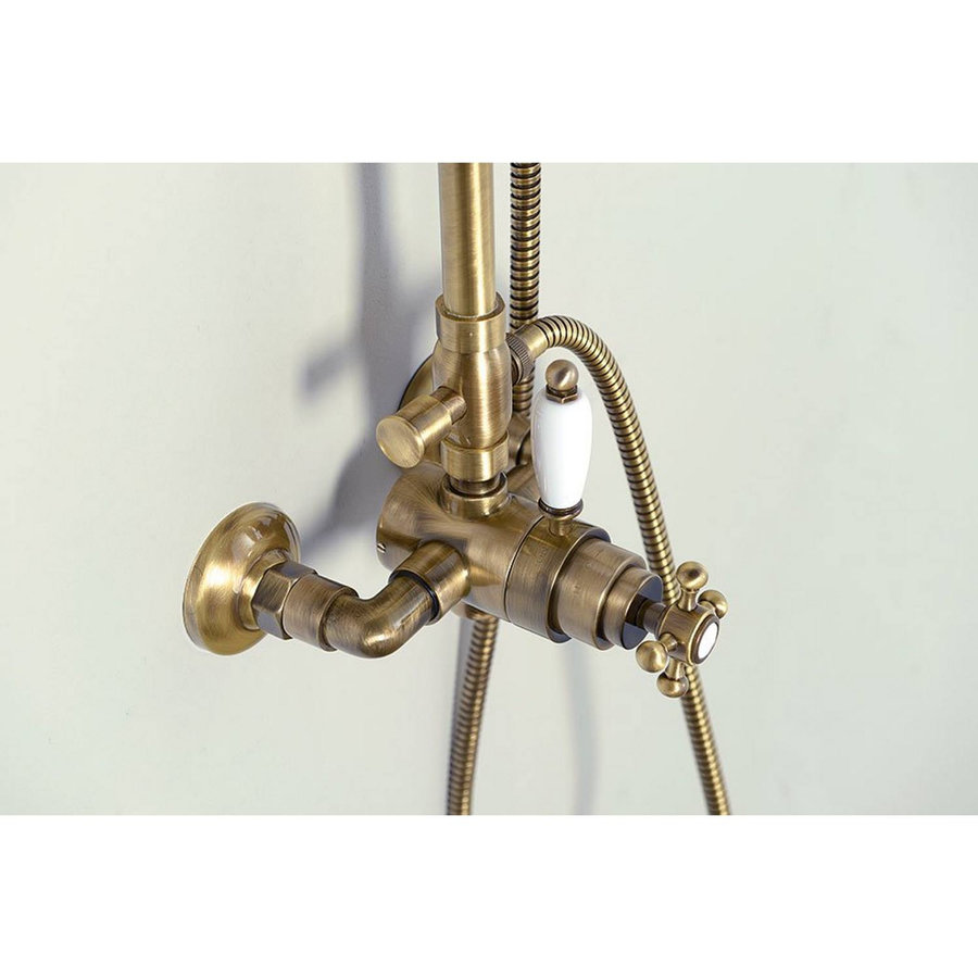 Regendoucheset Opbouw Sapho Antea Compleet Thermostatische � 20 cm Brons