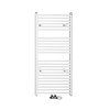 Handdoekradiator Sapho Direct Recht Middenaansluiting 60x132.2 cm 693W Wit